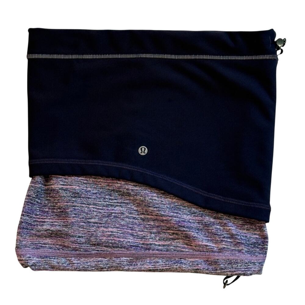 Lululemon Run Fast Neck Warmer Gaiter Womens O/S Purple Softshell Scarf Outdoors